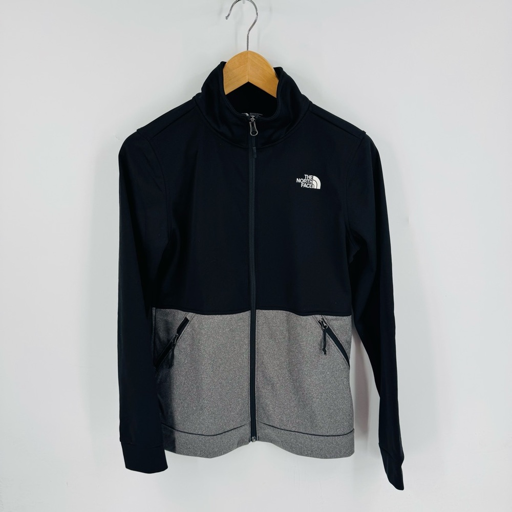 The North Face Women's Black Gray‎ Zip-Up Activewear Jacket Size S